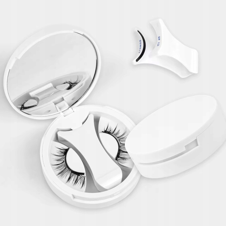 Rzęsy Magnetyczne Sztuczne DŁUGIE GĘSTE Zestaw 2w1 + Aplikator BEZ