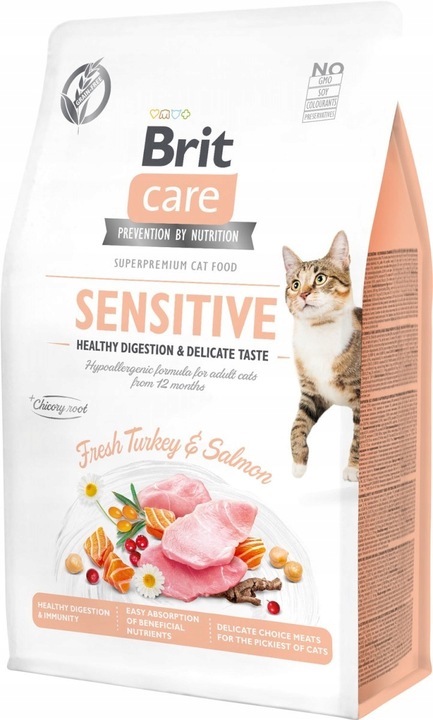 BRIT CARE CAT Grain-free Sensitive 2kg INDYK ŁOSOŚ