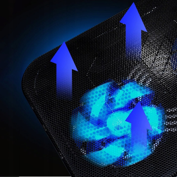 PODSTAWKA DUŻA PODKŁADKA CHŁODZĄCA POD LAPTOPA NOTEBOOK 12-15,4" CICHA 11dB