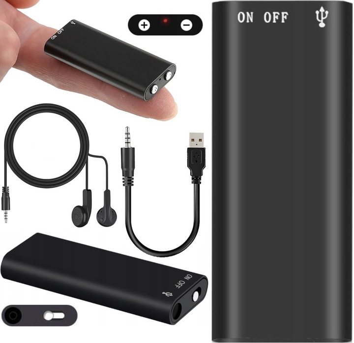 Bardzo mały mini mikro podsłuch pluskwa 11 godzin nagrywania