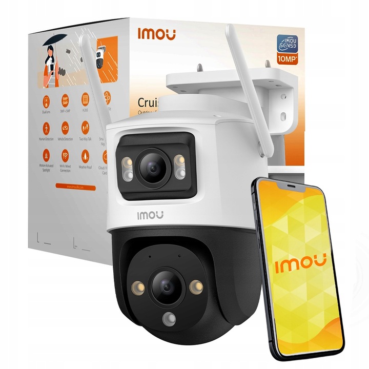 Kamera zewnętrzna obrotowa IP Imou Cruiser Dual (5MP+5MP) dwa obiektywy