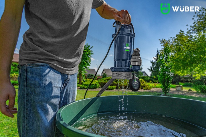 POMPA Z PŁYWAKIEM ZATAPIALNA Z SITEM DO WODY BRUDNEJ CZYSTEJ