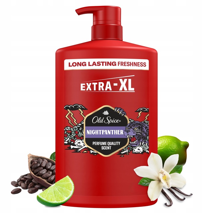 Old Spice Żel pod prysznic pompka 3w1 Night Panther 1L