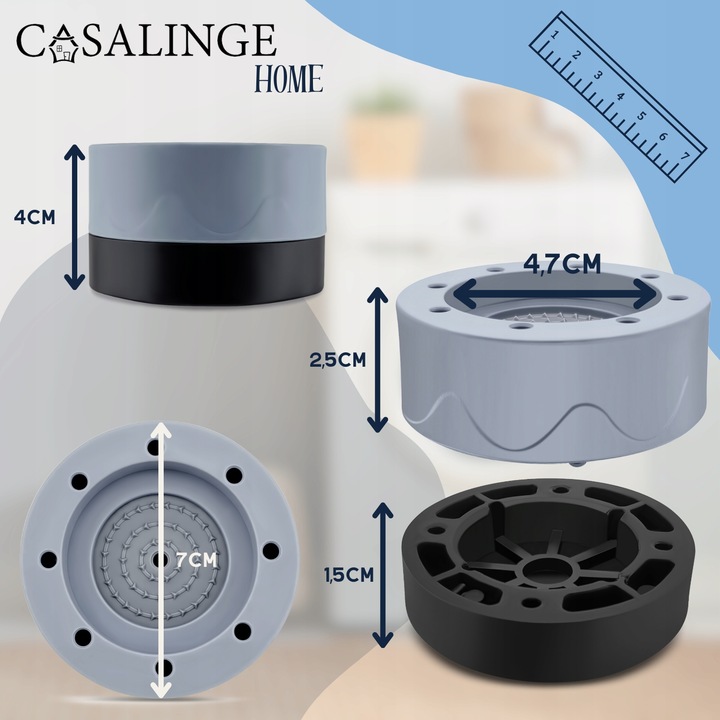 MATA ANTYWIBRACYJNA POD PRALKĘ ZMYWARKĘ GUMA PODKŁADKI ANTYWIBRACYJNE SZARE