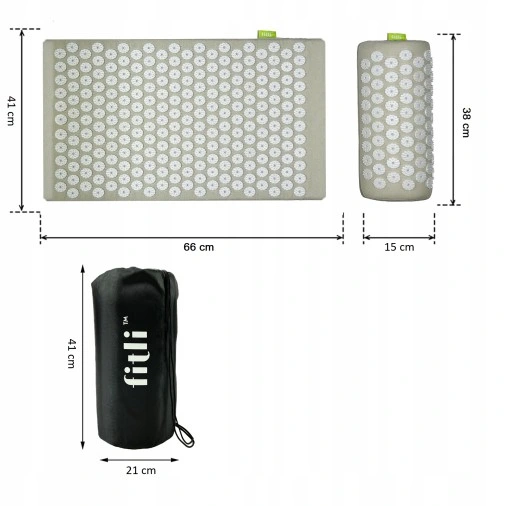 MATA ZDROWOTNA DO AKUPRESURY Z KOLCAMI + PODUSZKA