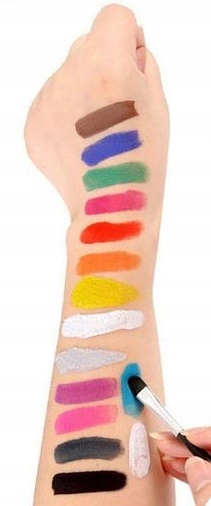 ZESTAW FARB DO MALOWANIA TWARZY CIAŁA BUZI DLA DZIECI