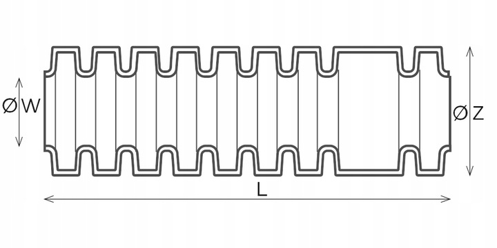 RURA KARBOWANA PESZEL Z PILOTEM FI 32MM 750N PVC 25 METRÓW