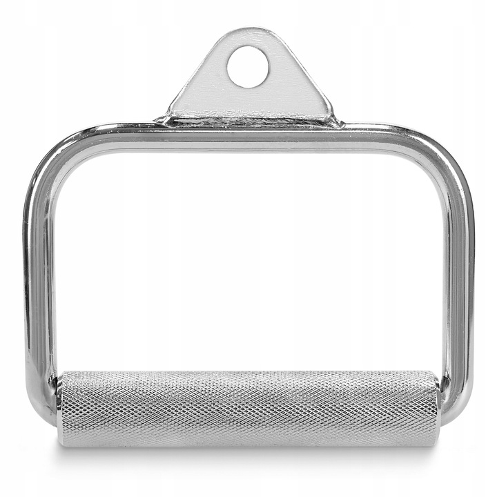 UCHWYT DO WYCIĄGU ATLASU POJEDYNCZY OBROTOWY STALOWY RYFLOWANY PLECY BICEPS