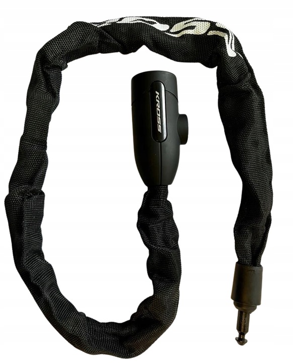 ZAPIĘCIE Rowerowe ŁAŃCUCH KROSS BLOKADA Zabezpieczenie Do Roweru Kluczyki