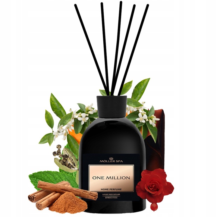 ZAPACH PERFUM ONE MILLION DO DOMU PATYCZKI ODŚWIEŻACZ 250ml DUŻA POJEMNOŚĆ