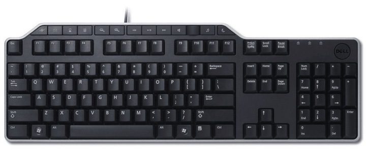 Klawiatura Multimedialna Dell Business Keyboard KB522 USB QWERTY + naklejki