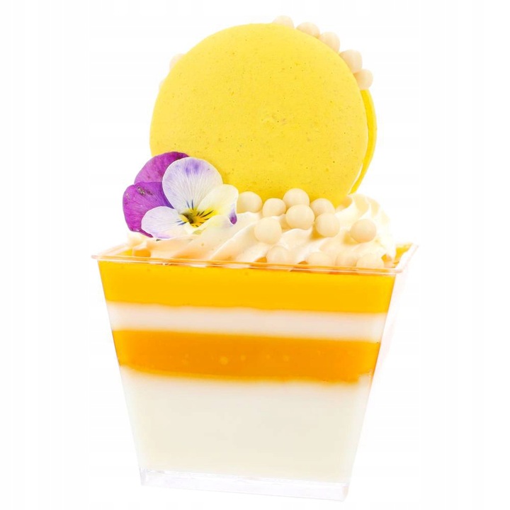 PUCHARKI DO DESERÓW pojemniki na deserki Galaretka Piramida 50szt 120ml