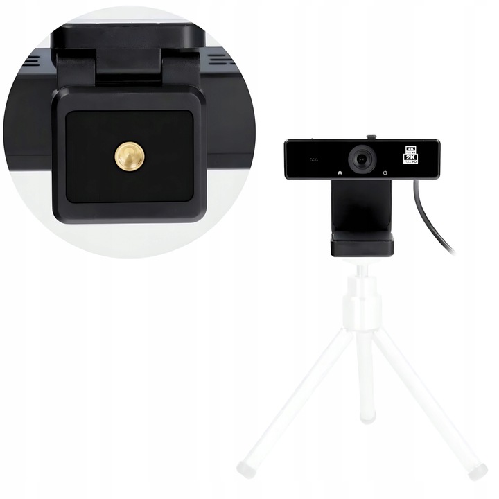 KAMERA INTERNETOWA KAMERKA PRO 2K FULL HD MIKROFONEM WEBCAM USB DO LAPTOPA