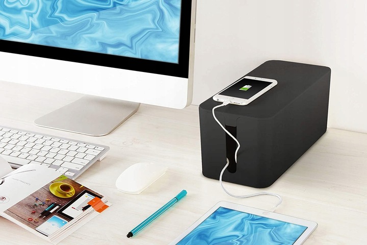 POJEMNIK ORGANIZER NA KABLE PUDEŁKO LISTWY DUZY