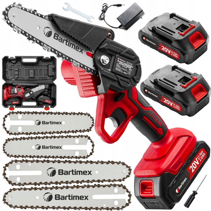 Pilarka Akumulatorowa Piła Łańcuchowa 20V 800W 2 akumulatory 2,0Ah