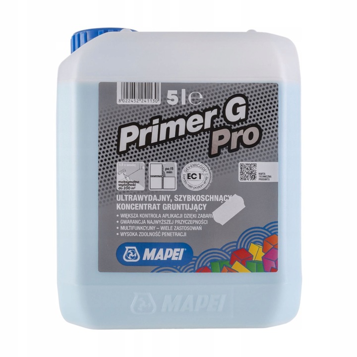 Koncentrat gruntujący MAPEI PRIMER G PRO 5l grunt