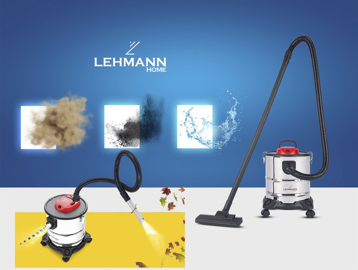 ODKURZACZ PRZEMYSŁOWY BEZWORKOWY SUCHO MOKRO DO POPIOŁU KOMINKA GRUZU