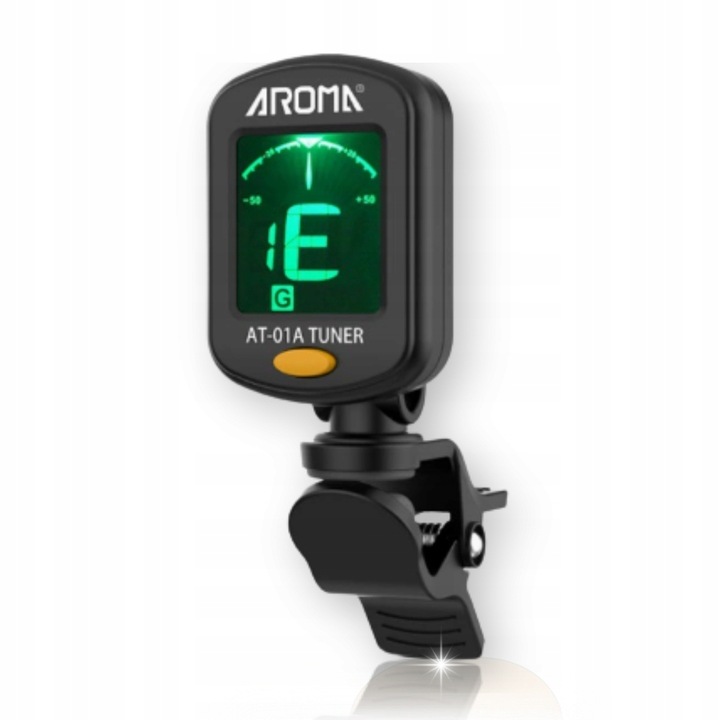 STROIK TUNER GITAROWY DO STROJENIA GITARY SKRZYPIEC BASU UKULELE AROMA