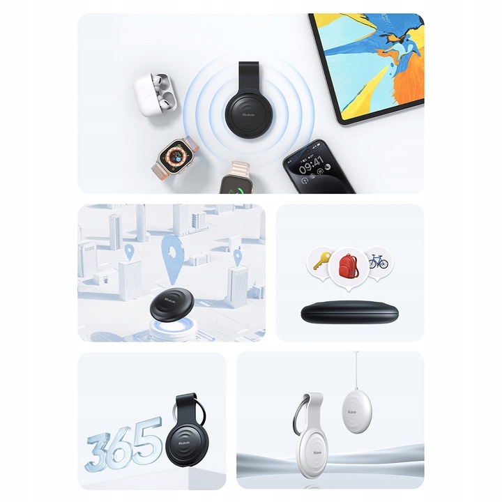 MCDODO MINI LOKALIZATOR GPS DO AUTA ROWERU KLUCZY DLA DZIECKA KOTA PSA