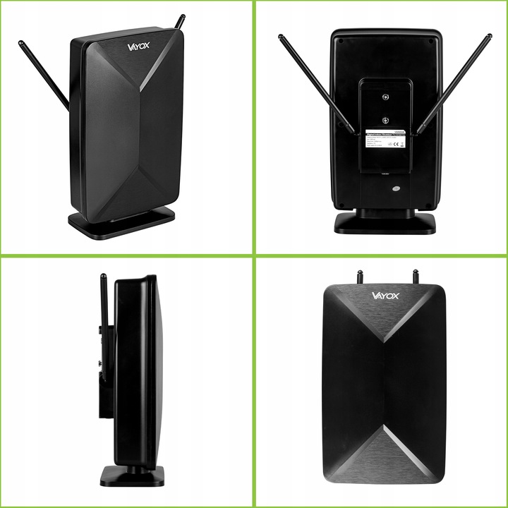 ANTENA AKTYWNA POKOJOWA WEWNĘTRZNA ZEWNĘTRZNA DVB-T2 TV NAZIEMNEJ 4K VAYOX