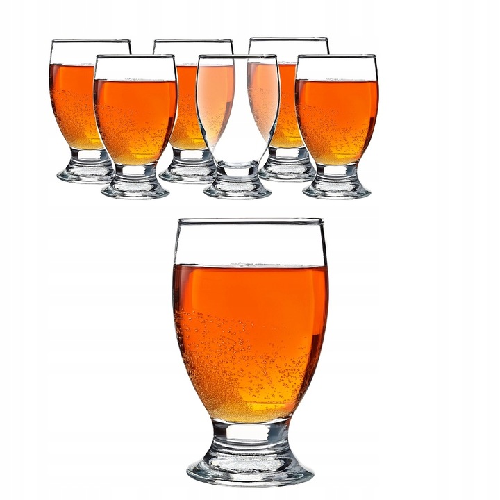 Zestaw szklanek CAPRI 300ml komplet 6 sztuk na wodę napoje desery