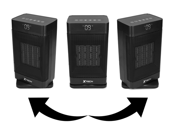 TERMOWENTYLATOR PRZENOŚNY GRZEJNIK FARELKA DO POKOJU Z PILOTEM 1500 W