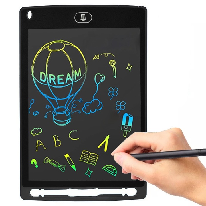TABLET GRAFICZNY XXL DO RYSOWANIA 12 CALI TABLICA ZNIKOPIS MULTIKOLOR