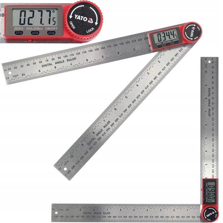 YATO KĄTOMIERZ CYFROWY ELEKTRONICZNY KĄTOWNIK LCD