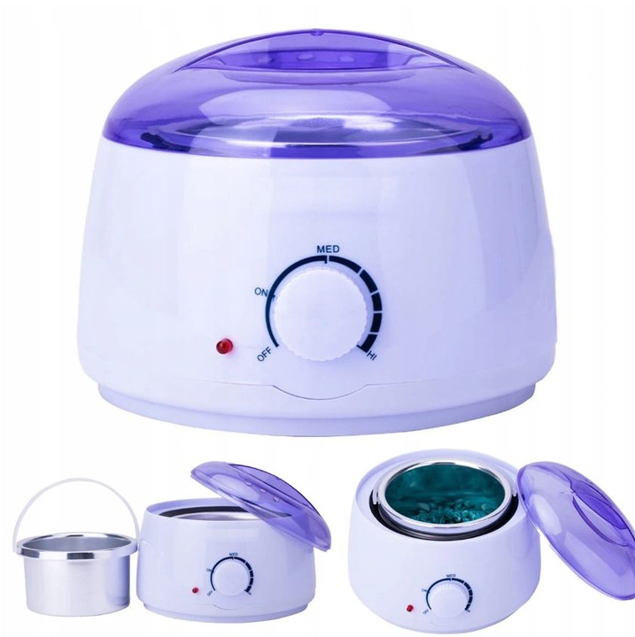 Zestaw do depilacji WOSK PLUM 250g podgrzewacz