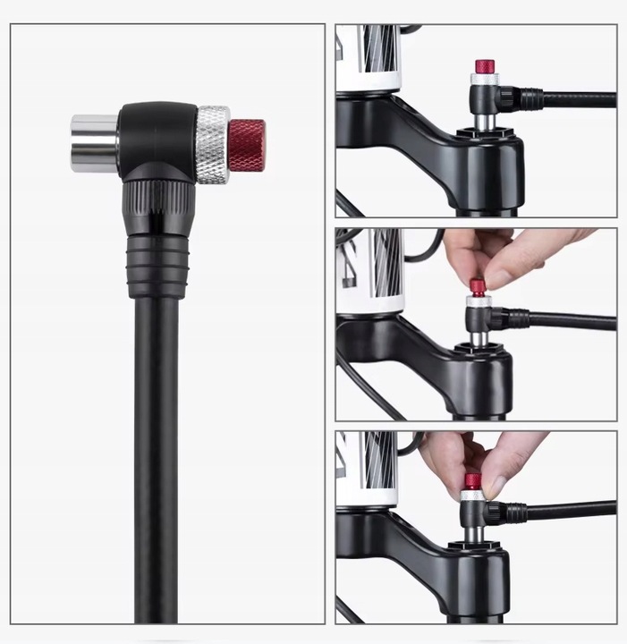 POMPKA RĘCZNA DO AMORTYZATORÓW 300PSI ALUMINIOWA + UCHWYT MANOMETR DAMPERÓW