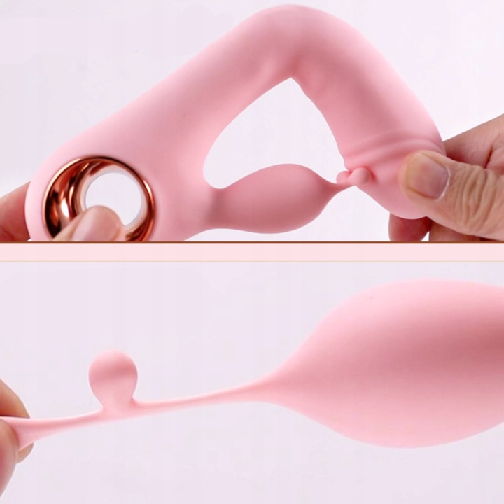 WIBRATOR KRÓLICZEK 2W1 PUNKTU G DAMSKI MOCNY DWA SILNIKI INTENSYWNY MASAŻER