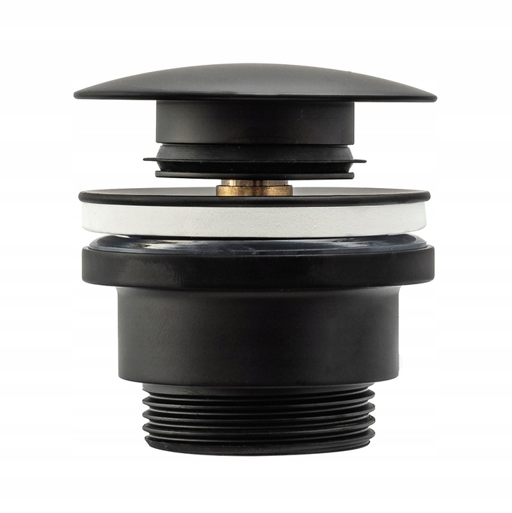 Korek Umywalkowy KLIK-KLAK Czarny Uniwersalny do Umywalki Automatyczny REA