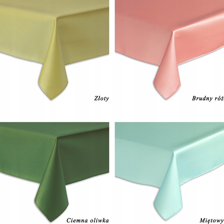 OBRUS PLAMOODPORNY - 140X300 - SOLID GŁADKI BIAŁY