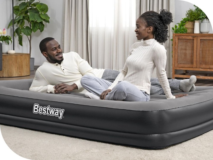 Materac Dmuchany Dwuosobowy Łóżko do Spania z Pompką USB Bestway 671BU