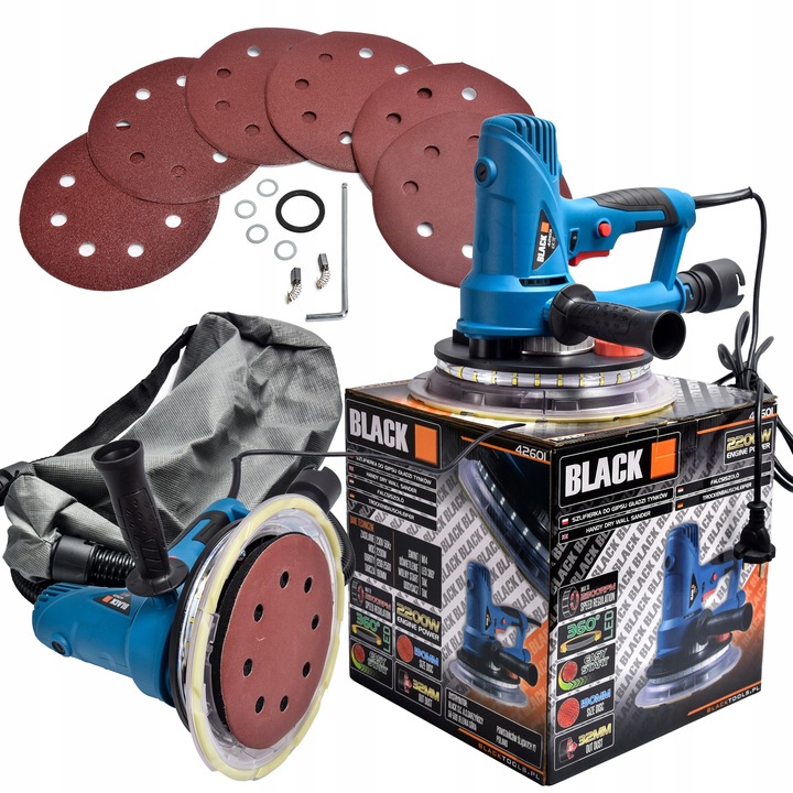 SZLIFIERKA DO GIPSU GŁADZI TYNKÓW MAŁA ŻYRAFA LED