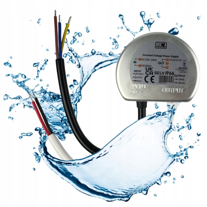 Zasilacz 12V LED Dopuszkowy Do Puszki Puszkowy 60W 5A Do Taśmy