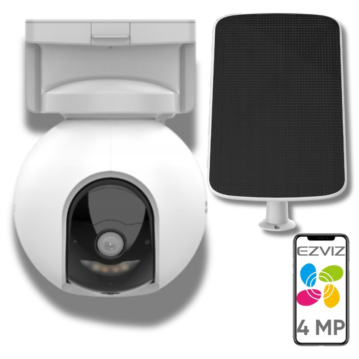 Kamera zewnętrzna z panelem solarnym obrotowa EZVIZ HB8 2K+ 4MP Kamera WiFi