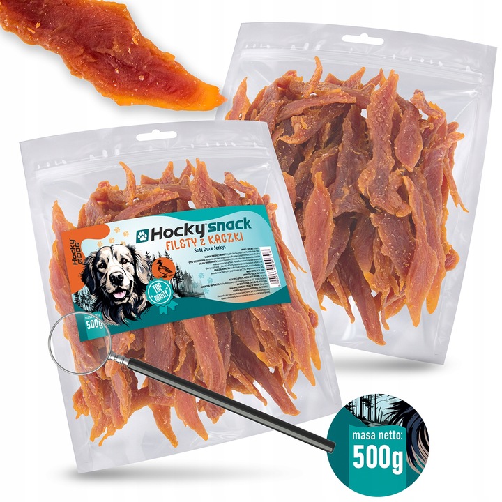 PRZYSMAK DLA PSA BEZZBOŻOWY MIĘKKI FILET Z PIERSI KACZKI 94% HOCKY