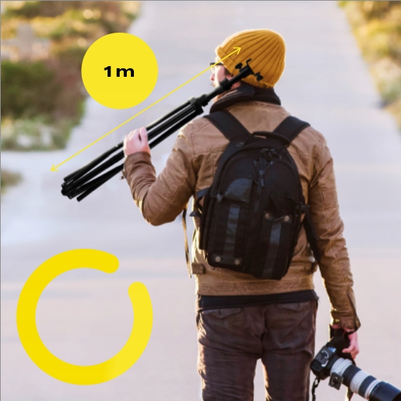 STATYW UCHWYT do projektora rzutnika PÓŁKA TRÓJNÓG do 10kg w:180cm