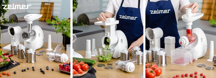 MASZYNKA DO MIELENIA MIĘSA ZELMER SZATKOWNICA WYCISKARKA WOLNOOBROTOWA
