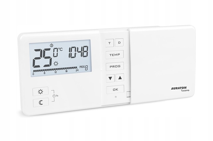 PRZEWODOWY STEROWNIK REGULATOR PIECA TERMOSTAT POKOJOWY AURATON tygodniowy