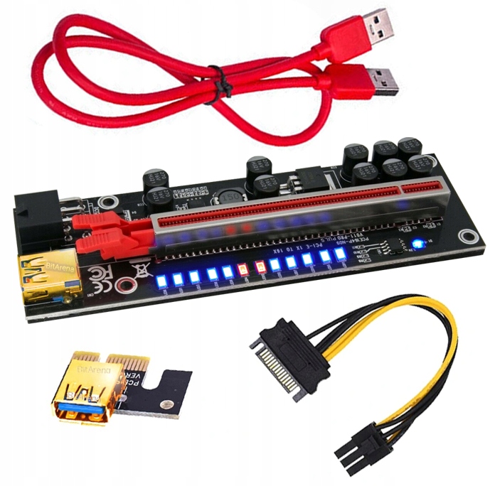 Riser 012 PRO - wersja GOLD - 10 kondensatorów