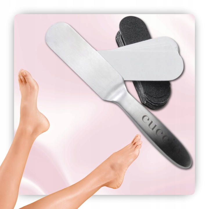 Tarka do stóp z wymiennymi wkładami CUCCIO metalowa 30szt.