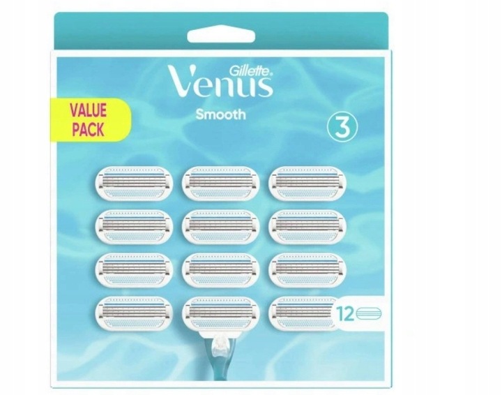 Venus Smooth, 12 wkładów do maszynki