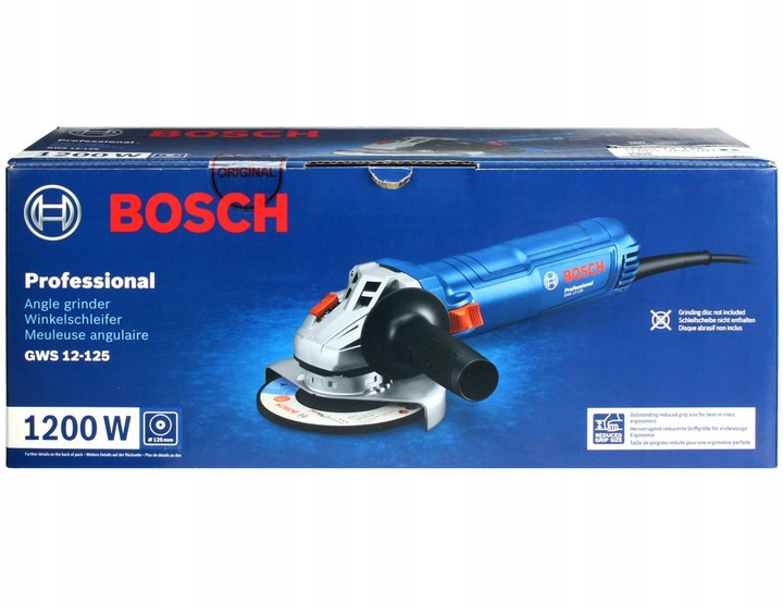 SZLIFIERKA KĄTOWA 1200W GWS 12-125 BOSCH