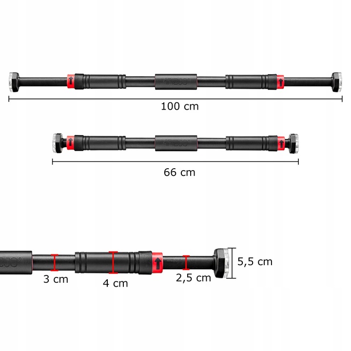 Drążki do podciagania ćwiczeń 4FIZJO