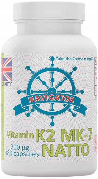Witamina K2 MK7 NATTO 200mcg 180kaps Vegan