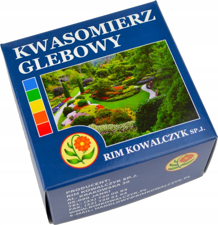 Tester pH gleby płytka porcelanowa płyn Helliga Kwasomierz Glebowy