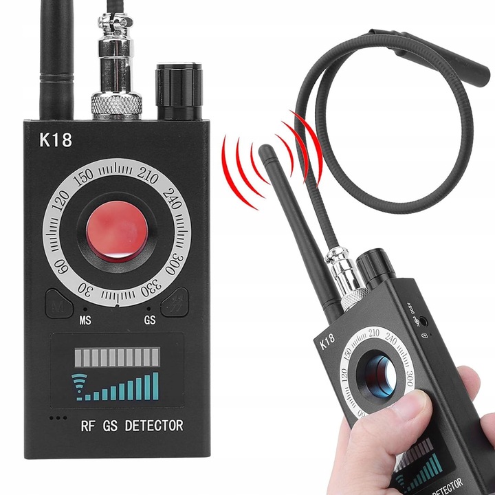 WYKRYWACZ PODSŁUCHÓW I KAMER GSM GPS UKRYTYCH LOKALIZATORÓW DETEKTOR WIFI