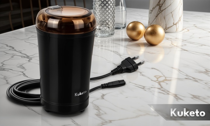 MŁYNEK DO MIELENIA KAWY ELEKTRYCZNY ROZDRABNIACZ ZBÓŻ ORZECHÓW MOCNY